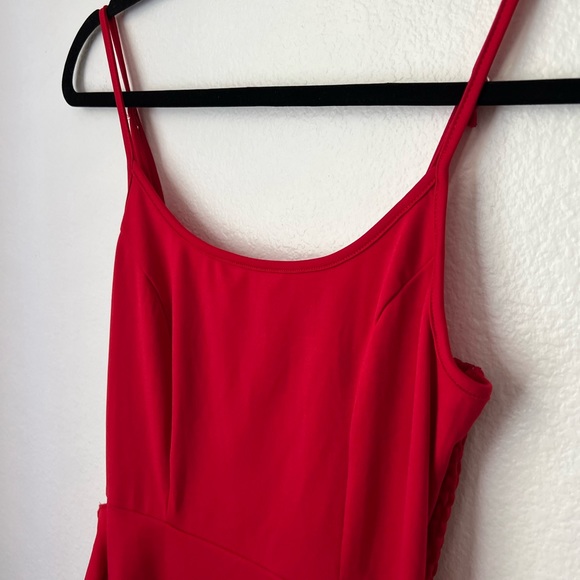 Red Summer Ruffle Dress - Picture 7 of 11